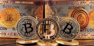 JPMorgan’s Wild $170K Bitcoin Tease Bitcoins and Bitcoin-themed banknotes in various designs.