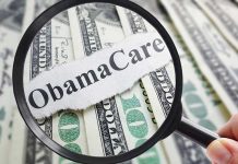 Obamacare Premiums Explode for 2026 Magnifying glass over Obamacare text and money