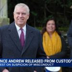 Former Prince Andrew released from custody