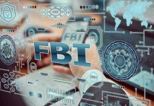 10 Federal Agencies Unite for Controversial Monitoring FBI text surrounded by digital security graphics and hands
