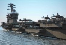 SHOCKING Strikes: U.S. Takes Action Amid Peace Talks Aircraft carrier deck with jet planes.