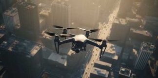 The South Korean Case Every American Should Pay Attention To A drone flying over a cityscape during sunset
