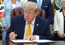 One-Man Rule Goes Prime Time LIVE: Trump signs executive orders