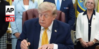One-Man Rule Goes Prime Time LIVE: Trump signs executive orders