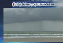 Beach Chaos As Twister Jumps Ashore Waterspout becomes brief tornado on Folly Beach