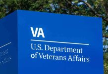 VA sign for U.S. Department of Veterans Affairs