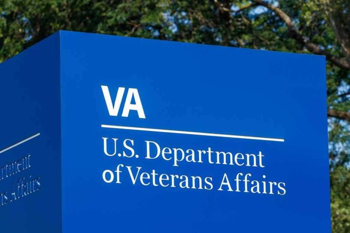 VA sign for U.S. Department of Veterans Affairs