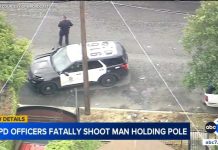 Bladed Pole Advance — Fatal LAPD Response LAPD officers shoot person allegedly armed with pipe in Boyle Heights
