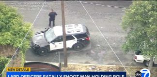 LAPD officers shoot person allegedly armed with pipe in Boyle Heights