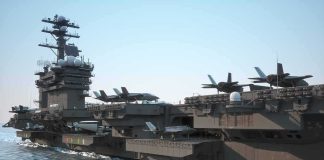 Carrier Hell: 10 Months, Grim Fallout Aircraft carrier at sea with fighter jets on deck