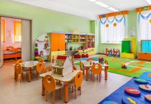 Sick Kids Flagged For ICE? Preschool classroom with colorful furniture and toys