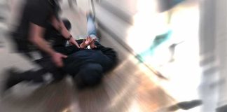 She Was About to Fly to China When FBI Moved In person being restrained on the ground in a hallway