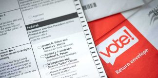 Incumbent’s Name Clone Triggers Panic Mail-in ballot with return envelope