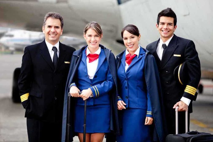 shutterstock_96912926 Airline crew standing together on the tarmac
